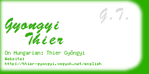 gyongyi thier business card